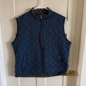Peter Millar Navy Quilted Vest